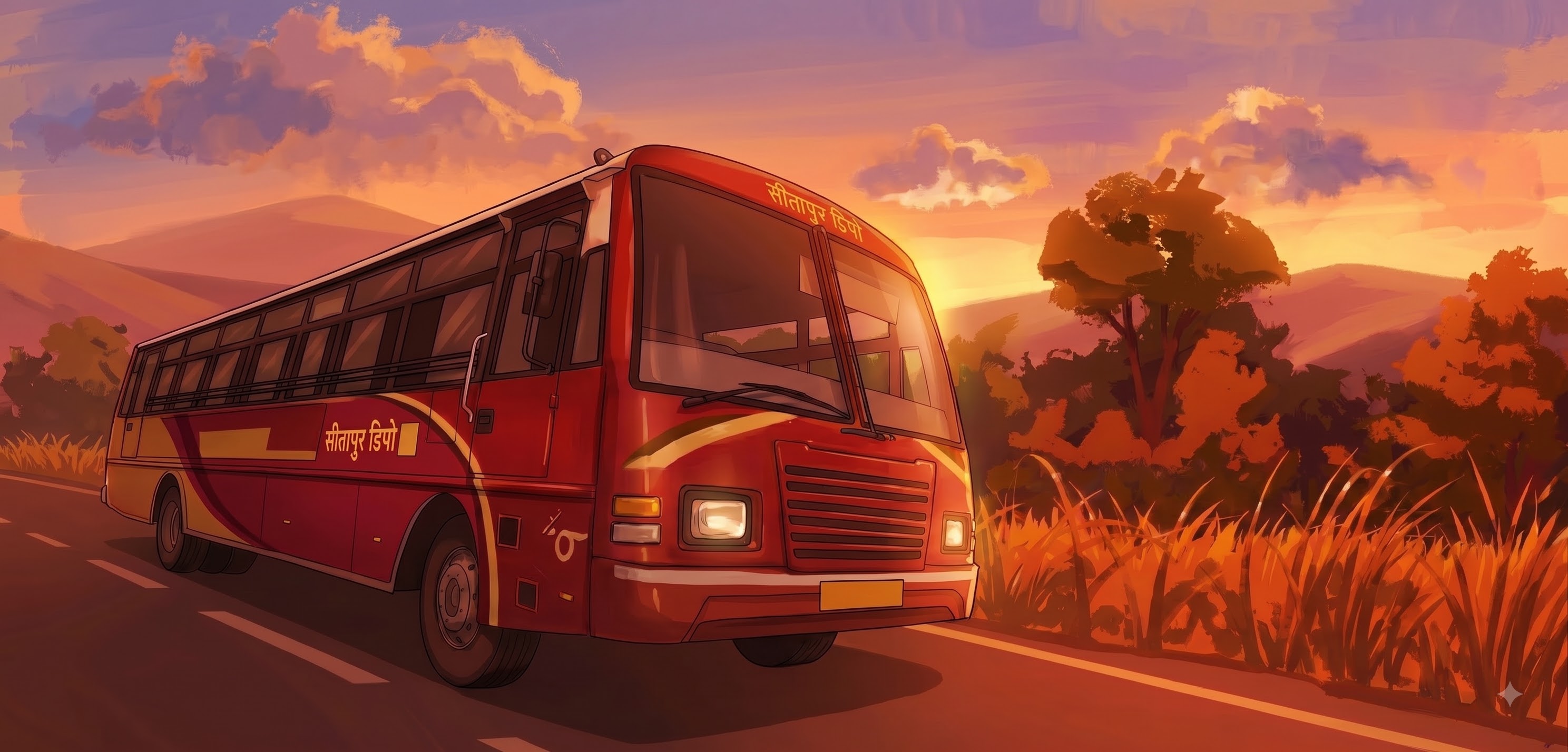 बस वाले भइया bus wale bhaiya bus driver playlist bus at sunset